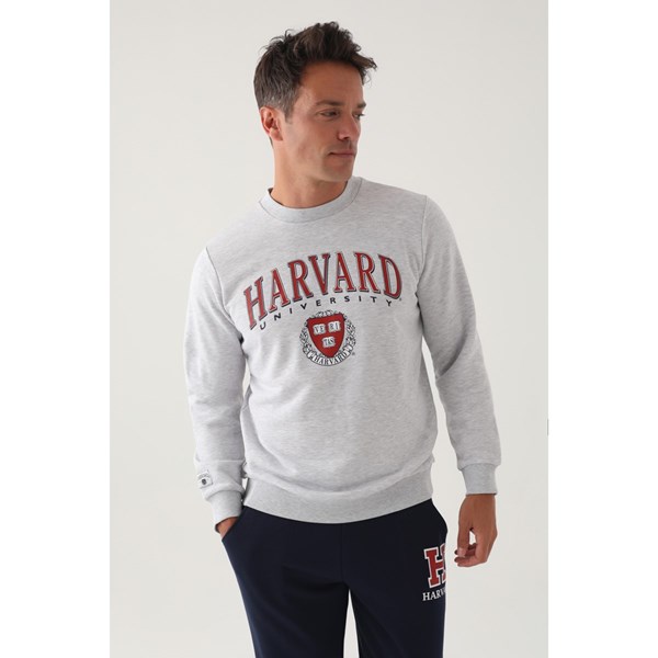 Erkek Sweatshirt HARVARD Eşofman Üst Sweatshirt Ürün Kodu: L1650-k melanj